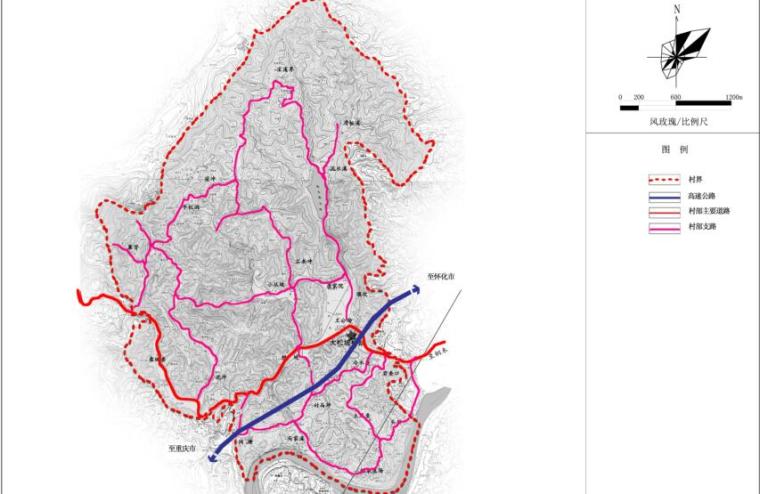 大松坡村社会主义新农村建设规划景观方案设计PDF -村庄道路现状