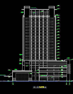 塘栖酒店大厦建筑施工图（全套图纸）