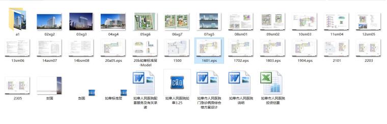 [四川]某现代风格人民医院建筑设计文本-总缩览图