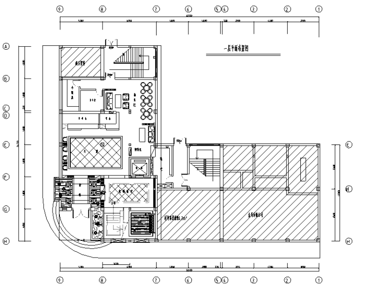 足浴店CAD施工图资料下载-混搭风格足浴店设计施工图（附效果图）