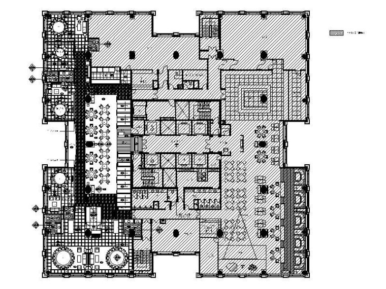 公司餐厅CAD资料下载-[澳门]知名设计公司酒店中餐厅设计施工图（含效果图）