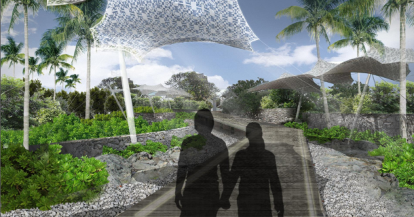 [海南]海岛旅游度假村景观规划设计方案（著名景观公司精品方案）-人行步道效果图