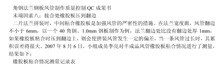 北京地铁1号线通风空调工程风管制作质量控制QC成果_4
