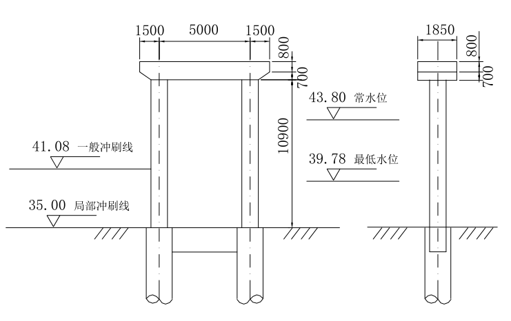 双柱式桥墩钻孔灌注桩设计任务书（PDF，35页）