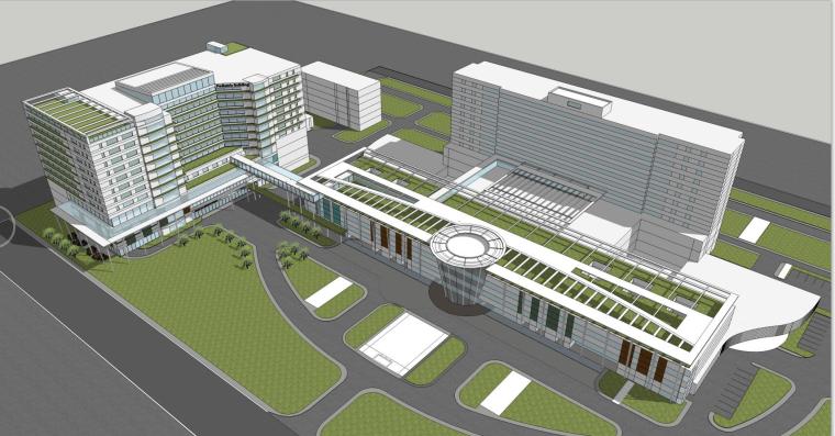 湖北省医院建筑方案设计资料下载-某妇女儿童医院建筑方案设计文本（CAD+SU+文本）