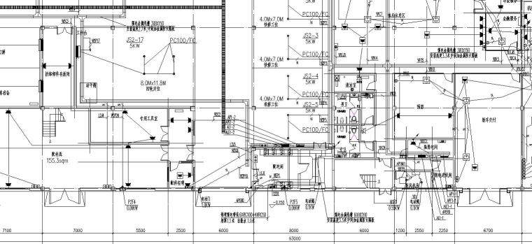 钢结构四层4S汽车店图资料下载-4S店电气设计图