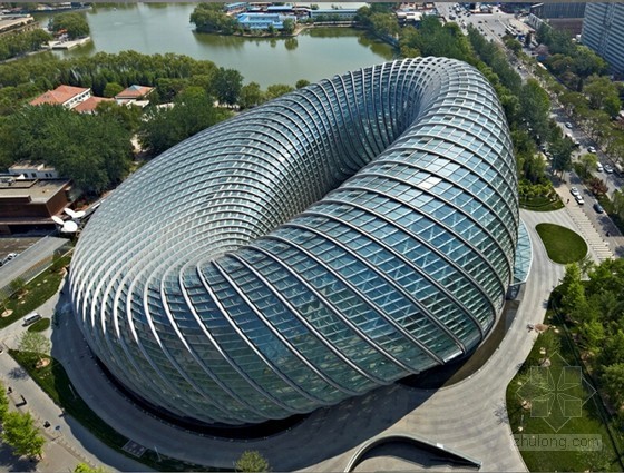 亚洲最大的主体文化广场资料下载-[北京]框剪结构国际传媒中心工程鲁班奖施工及质量汇报（附图较多）