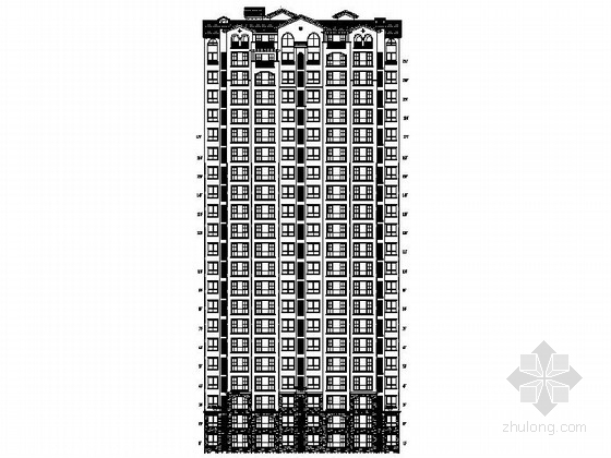 一梯一户剪力墙资料下载-[山东]21层高层安置区剪力墙住宅楼建筑施工图