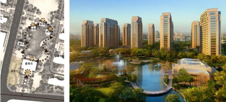 [上海]方兴闸北大都会风格国际社区概念设计文本（PPT+77页）-售楼处流线