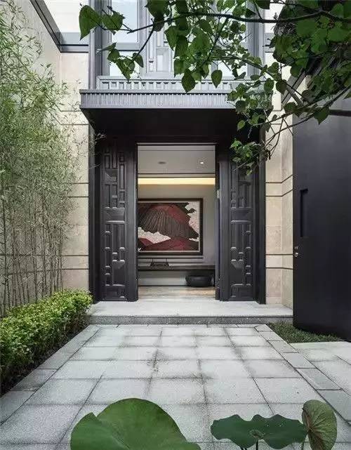 居住区中式门头资料下载-优雅中式门头