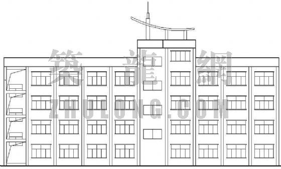 组合教学楼建筑施工图资料下载-某职业高中教学楼建筑施工图