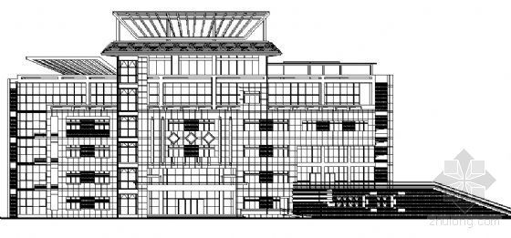 荷兰达尔夫森文化馆资料下载-江苏某五层文化馆建筑方案图