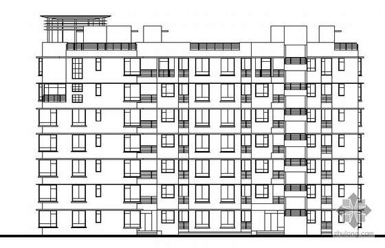 深圳万佛寺建筑施工图资料下载-深圳某花园住宅楼建筑施工图