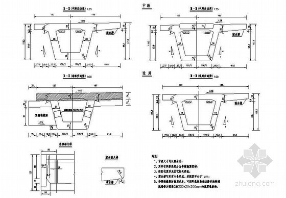 连续箱梁一般构造图资料下载-先简支后连续箱梁一般构造节点详图设计