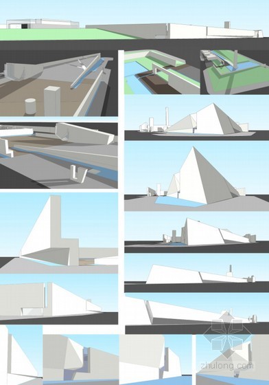 [南京]某纪念馆扩建建筑方案（含素模）-效果图 