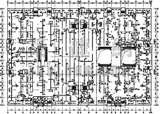 商场首层CAD平面图资料下载-辽宁某商场空调设计平面图