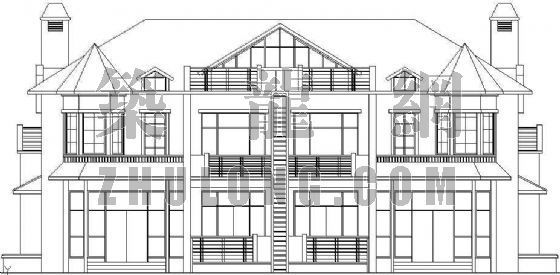 欧式别墅庭院设计方案资料下载-欧式别墅设计方案（3）