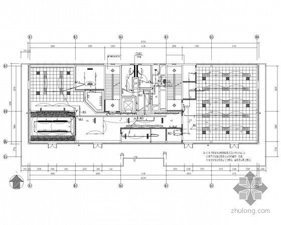 [河北]高新技术产业园办公楼装修工程强弱电施工图（新照明）-18#二层正常照明平面图