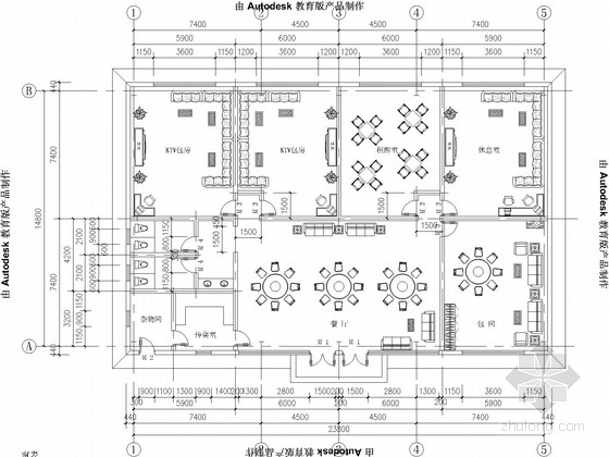 餐饮厨房设备布置图资料下载-单层钢结构餐饮楼结构施工图(含建施)