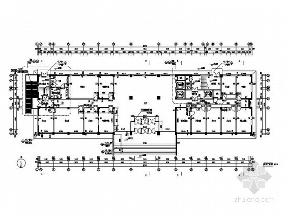 内蒙古某公安局办公大楼（高层）建筑设计施工图-平面 