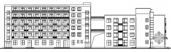 建筑施工图图纸毕业设计资料下载-[毕业设计]某框架六层综合楼建筑施工图
