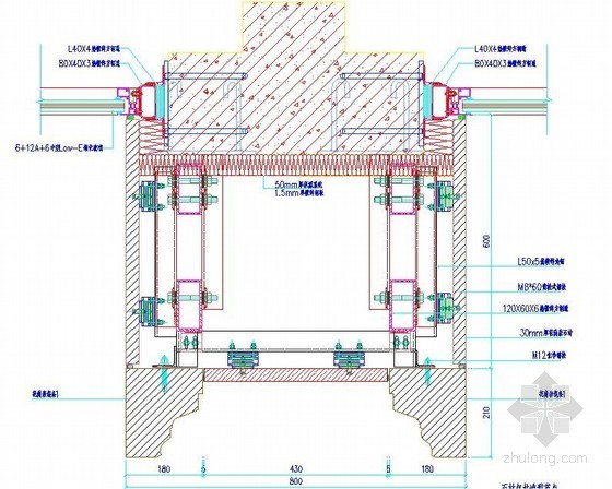 CAD包柱施工节点资料下载-石材包柱造型节点