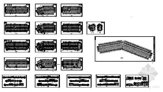 2层复式商铺建筑方案资料下载-某步行街商铺建筑方案图