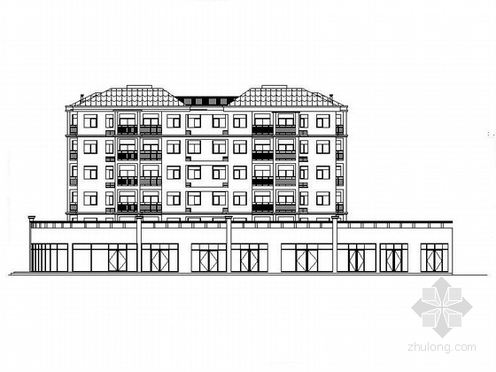 住宅框架建筑施工图资料下载-[湖北]六层框架结构三级复杂程度住宅建筑施工图