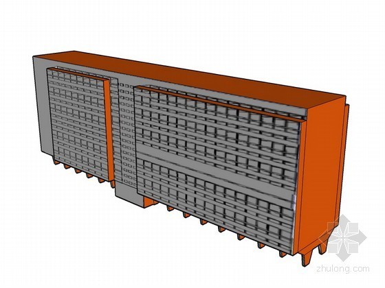 公寓建筑模型设计资料下载-马赛公寓SketchUp建筑模型