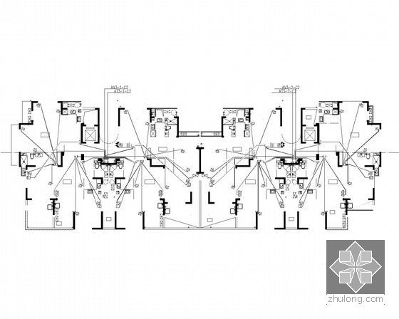 [浙江]高层住宅楼电气设计施工图纸-C2#楼三层平面图