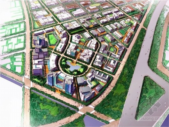 工业示范基地规划资料下载-[天津]新兴展示型工业基地景观规划设计方案