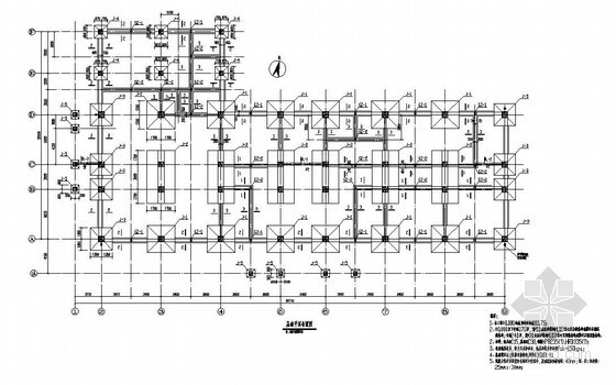 5层办公楼设计图全套资料下载-唐山某5层框架办公楼结构设计图