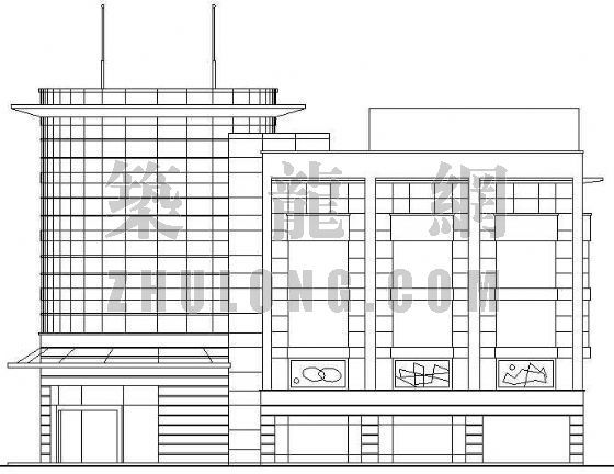 五层商场的设计方案资料下载-某大型超市建筑设计方案