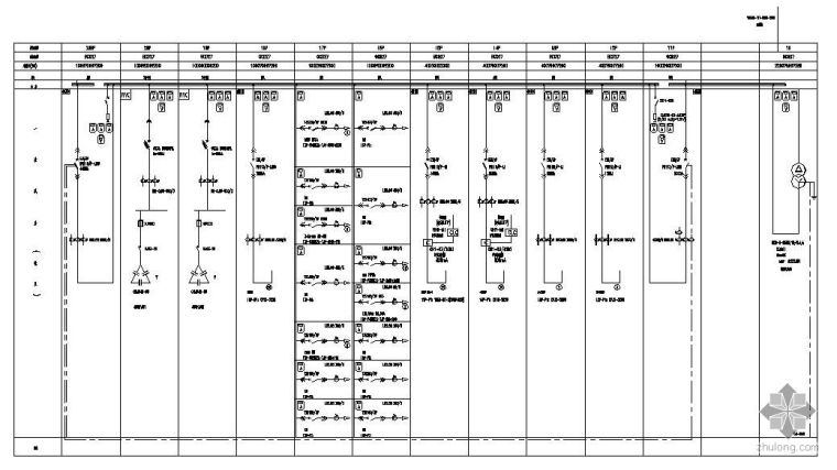 消防机械应急启动柜资料下载-某工程低压开关柜、应急配电柜系统图