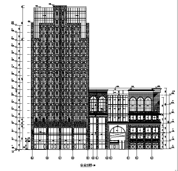 建筑结构施工图审图资料下载-[江苏]高层商业建筑施工图(通过报规、审图办版全套施工图最新)