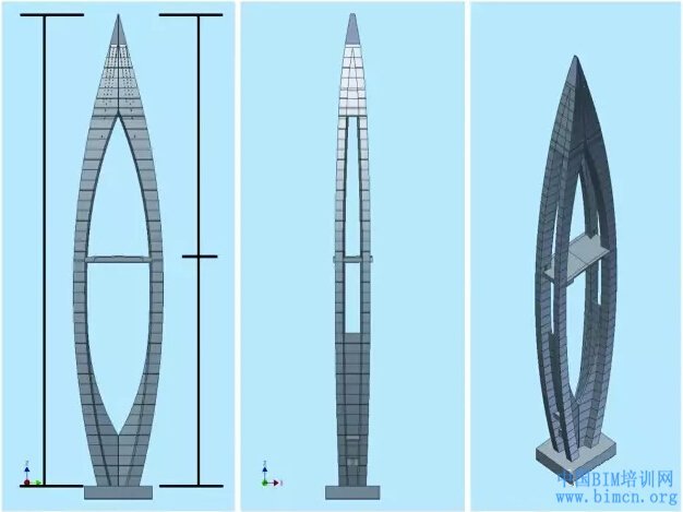 BIM技术,桥塔,中国BIM培训网