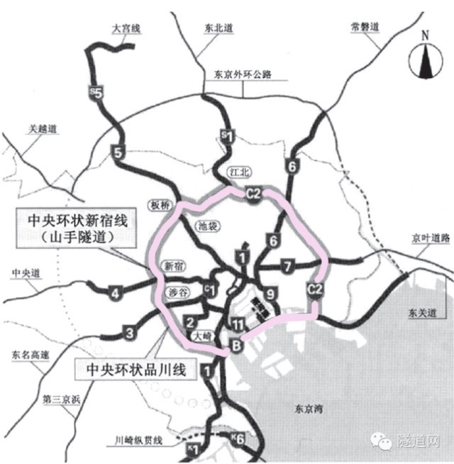 高速道路结构资料下载-建设中的高速道路网——日本东京高速?中央环状品川线隧道工程