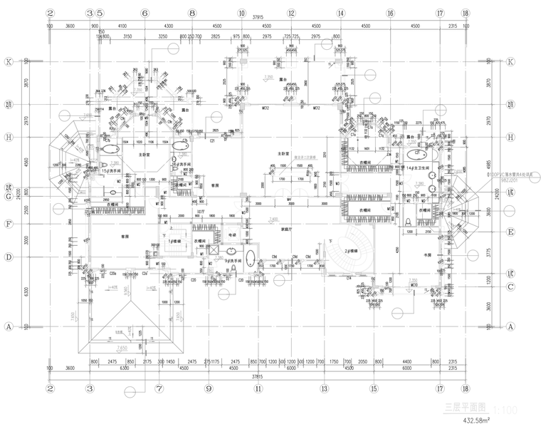 3层独栋欧式风格别墅建筑设计（包含CAD）-屏幕快照 2019-01-07 下午4.03.23