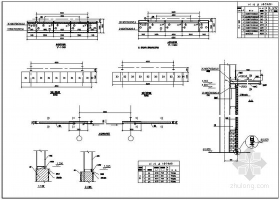 大门雨棚CAD图资料下载-某轻钢雨棚构造详图