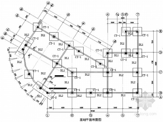 人工挖孔桩护壁配筋图资料下载-办公楼基础平面及人工挖孔桩基础设计详图
