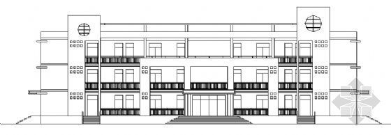 三层教学楼建筑平面图资料下载-某三层小学教学楼建筑方案图