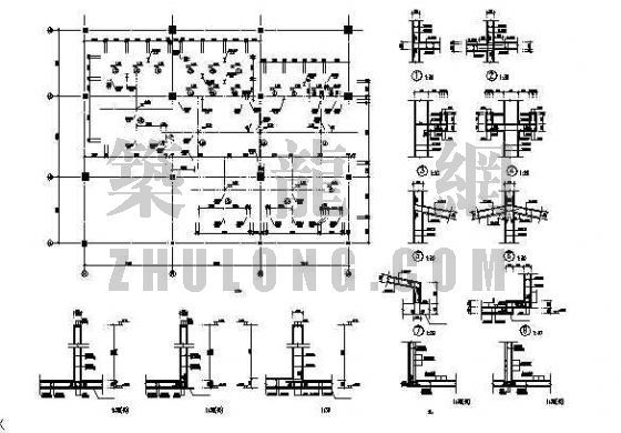 某化工废水处理站工程设计资料下载-机械研磨废水处理站土建图