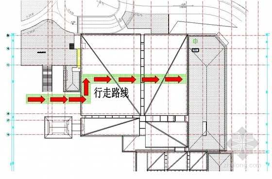 施工钢构通道施工图资料下载-[江苏]框架结构会议中心钢构吊装车库顶板加固施工方案