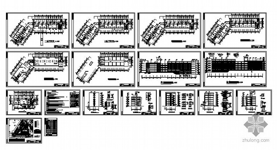 攀枝花某高校五层工业实训中心建筑施工图-4