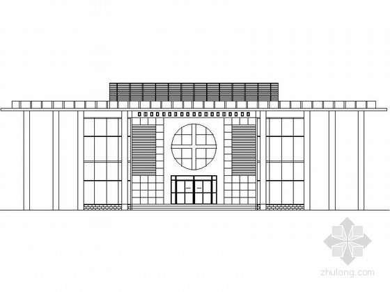 两层圆形建筑图资料下载-某圆形二层售楼处方案图（含效果图）