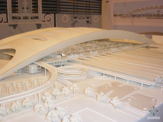 [广州]某火车站建筑方案文本、模型照片- 