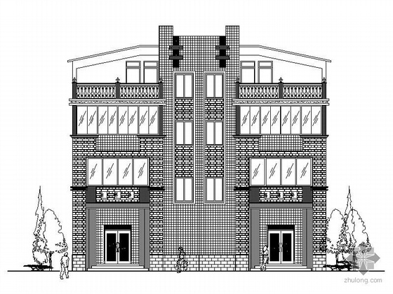 农村两层建筑设计资料下载-某农村受灾户安置房建筑设计施工图