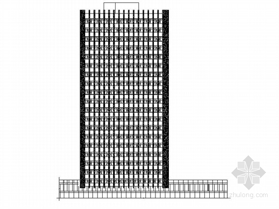 5层商业办公楼综合楼资料下载-[黑龙江]高层框架结构商业综合楼建筑施工图（含人防）