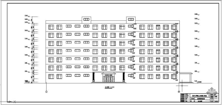 旅馆建筑一层平面图资料下载-[学士]某局部8层框架旅馆结构毕业设计(含计算书、建筑结构设计图)