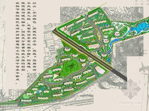 闹市中的住宅资料下载-[南京]高档住宅社区景观规划设计方案